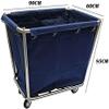 Removable Bags With Laundry Basket Rectangular Laundry Sorting Trolley With Removable Bag Hotel Serving Basket Trolley For Hospital Lobby Roomuseful view 2