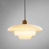 OJRGG Scandinavian Modern Simple Hanging Light Creative Art Bar Chandelier Dining Table Ceiling Light Fixture for Kitchen Island Living Room Bedroom Bedside Dining Room Hallway Pendant Light(B) view 1