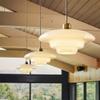 OJRGG Scandinavian Modern Simple Hanging Light Creative Art Bar Chandelier Dining Table Ceiling Light Fixture for Kitchen Island Living Room Bedroom Bedside Dining Room Hallway Pendant Light(B) view 4