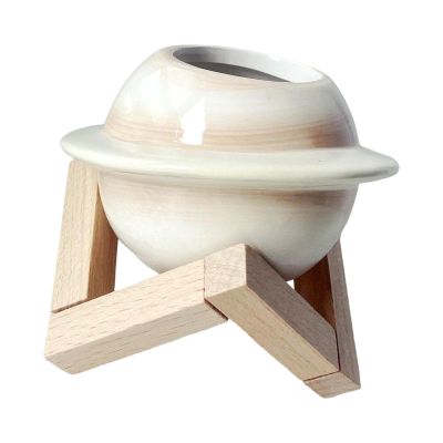 Duiaynke Modern Ceramic Flower Vase for Living Room Decor-Stylish Tabletop Home Office Decoration (Beige)