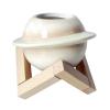Duiaynke Modern Ceramic Flower Vase for Living Room Decor-Stylish Tabletop Home Office Decoration (Beige) view 2