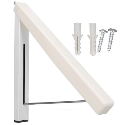 plplaaoo Clothes Drying Rack Wall Mounted,Retractable Clothes Folding Indoor, Wall Mounted Drying Rack Multifunctional Folding Retractable Clothes Hanger for Home