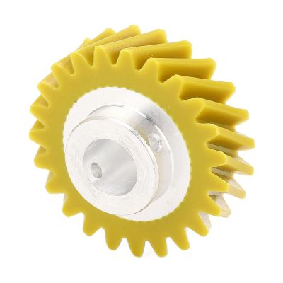 ALturn Mixer Worm Gear Durable Replaceable Yellow Easy to Install W10112253 4cm Stainless Steel Compatible for Mixer Conversion