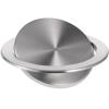 Built-in Trash Can Lid: Stainless Steel Balance Swing Flap Cover for Kitchen Countertop, Round Trash garbage Chute Grommet for Bathroom Vanity Restaurant, Replacement for Opening 7.5-9 Inch view 1