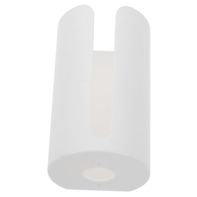 PRETYZOOM Wall-Mounted Trash Bag Dispenser and Tissue Holder Multipurpose Organizer for Bathroom Easy Pull Front Slot Punch Installation White