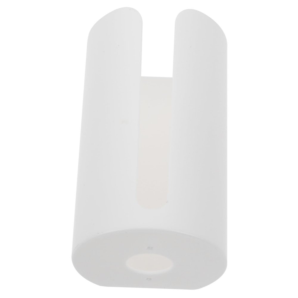 PRETYZOOM Wall-Mounted Trash Bag Dispenser and Tissue Holder Multipurpose Organizer for Bathroom Easy Pull Front Slot Punch Installation White