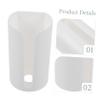 PRETYZOOM Wall-Mounted Trash Bag Dispenser and Tissue Holder Multipurpose Organizer for Bathroom Easy Pull Front Slot Punch Installation White view 3