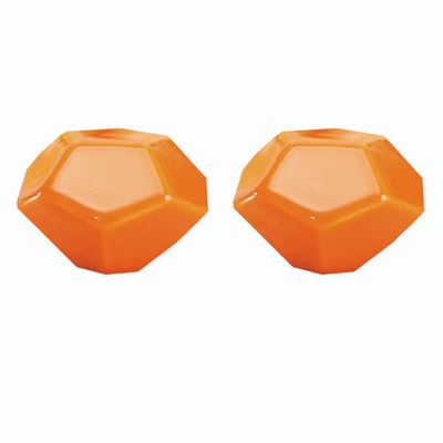 EoxinDm Round Drawer Knobs,Vintage Ceramic Knobs, 2 pcs Cupboard Wardrobe Handles Furniture Door Pulls Kitchen Drawer Knobs Pull for Wardrobe (Color : Orange)