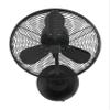 Craftmade Bellows I Indoor/Outdoor 14" Flat Black Finish Oscillation Wall Fan (Hardwired), Wall Control Included view 2