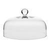 Barski Glass - Cake Dome - with Knob - 10" Diameter - Elegant Design - Made in Europe view 1