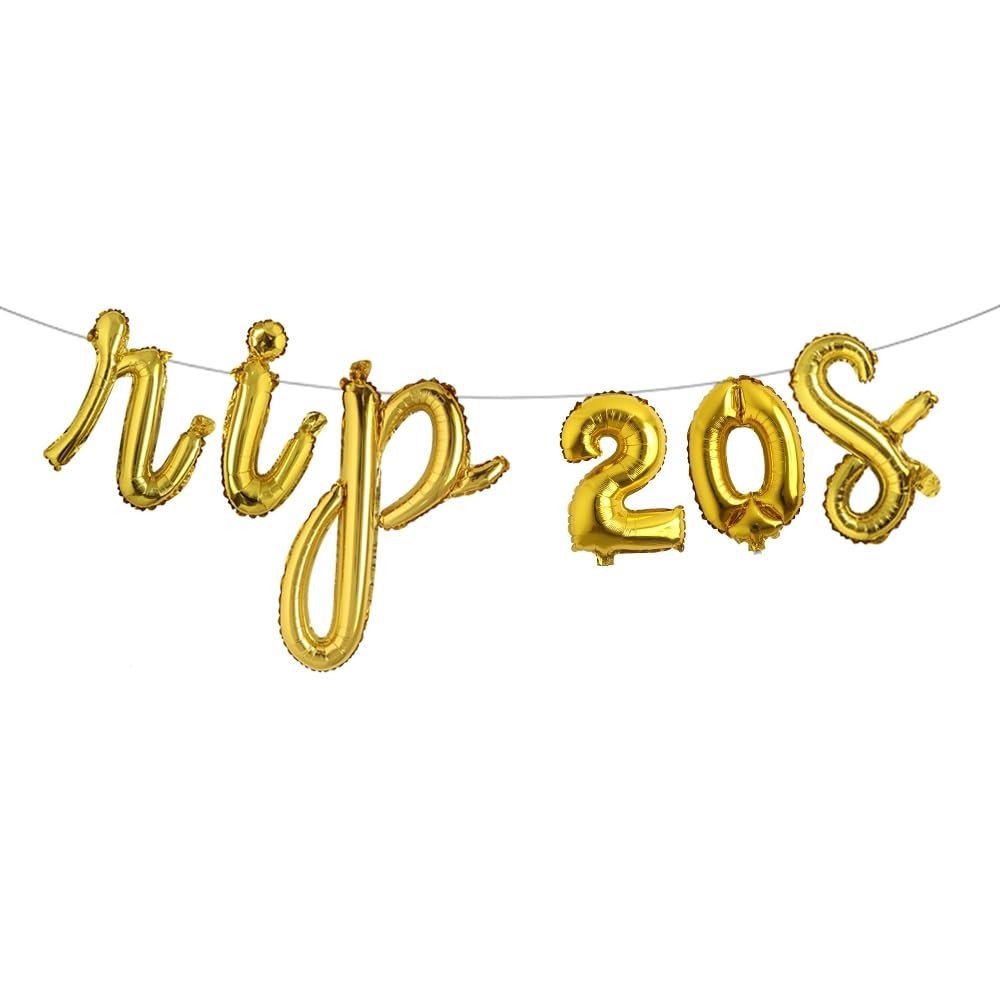 RUIANSI RIP Twenties Party Balloons 30th Birthday Party Decorations Death to My Twenties Birthday Party Supplies RIP 20s Birthday Decorations (L RIP 20S Gold)