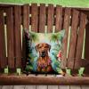 Caroline's Treasures Luau Party Decorative Throw Pillow, 14Hx14W, Rhodesian Ridgeback 6507 view 2