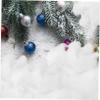Zerodeko 2bags Realistic Artificial Snowflakes Christmas Tree Decor Fluffy Fake Snow Blanket for Home view 3