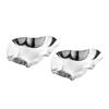 2pcs Stainless Steel Oyster Dishes Reusable Dipping Bowls for Sauces for Storing Oysters Appetizers and Seasonings Silver Finish view 1
