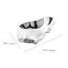 2pcs Stainless Steel Oyster Dishes Reusable Dipping Bowls for Sauces for Storing Oysters Appetizers and Seasonings Silver Finish view 2