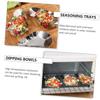 2pcs Stainless Steel Oyster Dishes Reusable Dipping Bowls for Sauces for Storing Oysters Appetizers and Seasonings Silver Finish view 3