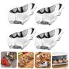 2pcs Stainless Steel Oyster Dishes Reusable Dipping Bowls for Sauces for Storing Oysters Appetizers and Seasonings Silver Finish view 4