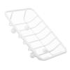 ABOOFAN Soap Holder Soap Container Soap Bar Holder for Shower Soap Rack Soap Case Soap Dish Holder Bathroom Soap Dish Shower Soap Dish Wrought Iron Metal Travel Sponge, 12.00X9.00X3.00CM, White view 1