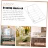ABOOFAN Soap Holder Soap Container Soap Bar Holder for Shower Soap Rack Soap Case Soap Dish Holder Bathroom Soap Dish Shower Soap Dish Wrought Iron Metal Travel Sponge, 12.00X9.00X3.00CM, White view 3