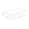 ABOOFAN Soap Holder Soap Container Soap Bar Holder for Shower Soap Rack Soap Case Soap Dish Holder Bathroom Soap Dish Shower Soap Dish Wrought Iron Metal Travel Sponge, 12.00X9.00X3.00CM, White view 4