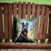 Caroline's Treasures Luau Party Decorative Throw Pillow, 14Hx14W, Kerry Blue Terrier 6459 view 2