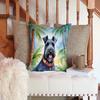Caroline's Treasures Luau Party Decorative Throw Pillow, 14Hx14W, Kerry Blue Terrier 6459 view 3