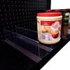 STORE FIXTURES DIRECT Gondola Magnetic Shelf Divider, T Shaped Clear Product Separator & Organizer for Metal Shelving, 3" H x 16" D, 5 Pack view 1