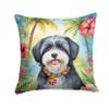 Caroline's Treasures Luau Party Decorative Throw Pillow, 18Hx18W, Havanese 6451 view 1