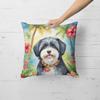 Caroline's Treasures Luau Party Decorative Throw Pillow, 18Hx18W, Havanese 6451 view 2