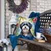 Caroline's Treasures Luau Party Decorative Throw Pillow, 18Hx18W, Havanese 6451 view 4