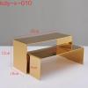 YWJLQH Metal Display Stand Showcase Fixtures Mirror for Clothing Stores Heels, Rose Gold view 2