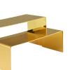 YWJLQH Metal Display Stand Showcase Fixtures Mirror for Clothing Stores Heels, Rose Gold view 4