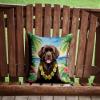 Caroline's Treasures Luau Party Decorative Throw Pillow, 14Hx14W, Newfoundland 6478 view 2