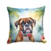 Caroline's Treasures Luau Party Decorative Throw Pillow, 18Hx18W, Boxer 6389 view 1