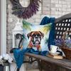 Caroline's Treasures Luau Party Decorative Throw Pillow, 18Hx18W, Boxer 6389 view 4