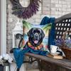 Caroline's Treasures Luau Party Decorative Throw Pillow, 18Hx18W, Newfoundland 6479 view 4