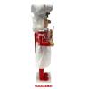 Christmas Wood Nutcracker Holding Candy and Gingerbread 15 Inch Choose Your Style (Nutcracker w/Candy Cane) view 4