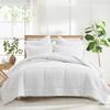 Levtex Home Mills Waffle Twin/Twin XL Comforter Set (68x88in) with 1 Pillow Sham (26x20in) - Bright White - 100% Cotton Twin Size Comforter Set - Soft, Pre-Washed view 1
