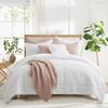 Levtex Home Mills Waffle Twin/Twin XL Comforter Set (68x88in) with 1 Pillow Sham (26x20in) - Bright White - 100% Cotton Twin Size Comforter Set - Soft, Pre-Washed view 4