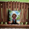 Caroline's Treasures Luau Party Decorative Throw Pillow, 14Hx14W, Labradoodle 6462 view 2
