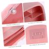 Ciieeo 1pc Wall-mounted Cosmetic Organizer Multi-purpose Storage Rack for Bathroom and Shower Punch Design for Easy Installation Pink view 4