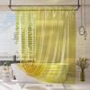 AmazerBath Yellow Shower Curtain Liner Heavy Duty, 100% EVA Clear Shower Curtain and Liner 2-in-1, 72x72 Luxury Plastic Weighted Bathroom Shower Liner, 12 Rustproof Grommets & 3 Heavyweight Stones view 1