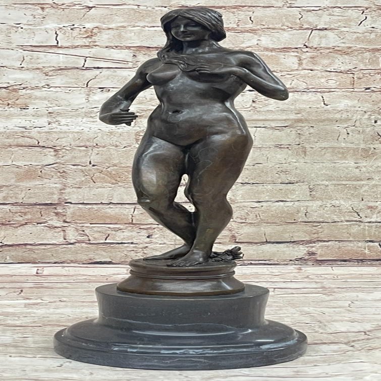 Aldo Vitaleh Awakening of Eve Bronze Sculpture Signed Nude Female Modern Art Statue Handmade Artwork by Classy Bronze