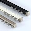 YAVVAY Ceiling Curtain Track 1m-6m Ceiling Or Wall Curtain Rod Heavy-Duty Curtain Rails for Living Room Bedroom Room Divider(Color:Black,Size:320cm(2 * 160cm)) view 1