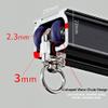 YAVVAY Ceiling Curtain Track 1m-6m Ceiling Or Wall Curtain Rod Heavy-Duty Curtain Rails for Living Room Bedroom Room Divider(Color:Black,Size:320cm(2 * 160cm)) view 2