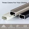 YAVVAY Ceiling Curtain Track 1m-6m Ceiling Or Wall Curtain Rod Heavy-Duty Curtain Rails for Living Room Bedroom Room Divider(Color:Black,Size:320cm(2 * 160cm)) view 3