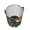 Laundry Hamper Round Laundry Basket with Handles Flock of Birds Laundry Hampers Waterproof Circular Hamper for Bathroom Storage Basket Dirty Clothes Hamper for Dirty Clothes view 2
