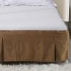 Bed Skirt Queen Size 15 Inch Drop Bed Frame Cover, Queen Size Pleated Bed Skirt - Soft Three Sides Fabric Dust Bed Spread (A,59" W*79" L*15" H) view 1