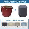 BLLMTEAR Ottoman Cover Slipcover Round Foot Stool Cover 30/33/35/40, Footstool Cover, Footrest Ottoman Covers, Foot Pouffe Protector with Elastic Bottom,Washable (Color : 8, Size : D35xH30cm/14x12in) view 3