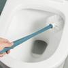SUREK Soft Plastic Toilet Brush Compact Size Holder Floor-Mounted Toilet Brush and Holder Set for Bathroom Storage Reusable, Green view 3